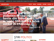 Tablet Screenshot of moldova24.info